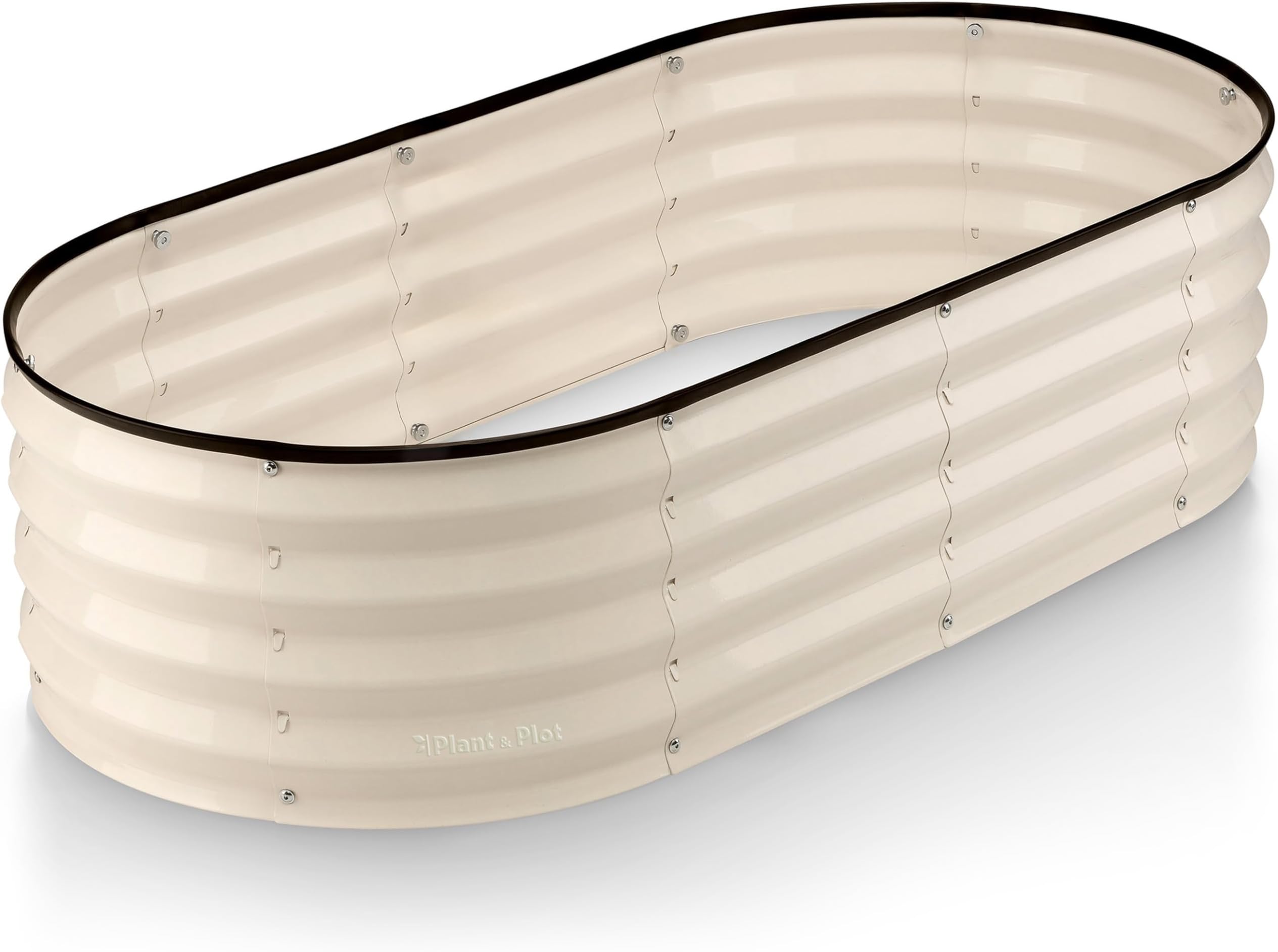 Galvanized Raised Garden Beds Outdoor // 4×2×1 ft Planter Raised Beds for Gardening, Vegetables, Flowers // Large Metal Garden Box (White) // Patent Pending Tool-Free Assembly