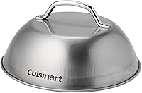 Cuisinart CMD-108 9-Inch Stainless Steel Melting Dome for Grills - Even Cheese Melting & Flavor Boost
