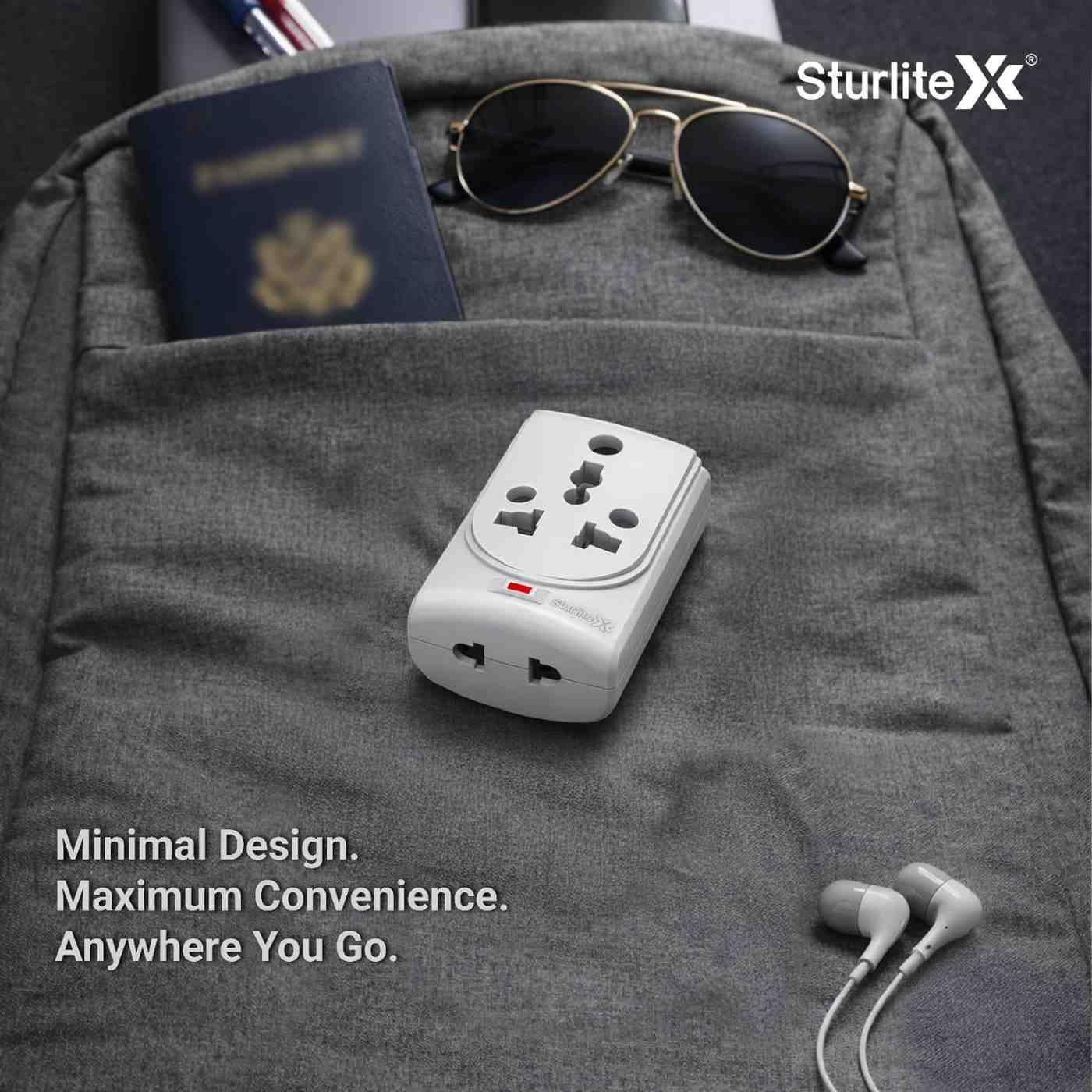 Sturlite Konvert Multiplug| 6-16 Amp| 2-Pin & 3-Pin Socket| Universal AC Travel Adapter| Premium Polycarbonate Body Socket| Compact Converter Plug for Travel, Home & Office Use - Pack of 3 — Amazon image 7