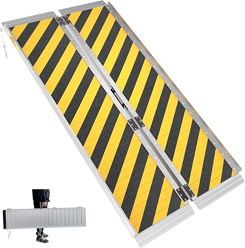 Rampa antideslizante para silla de ruedas de 5 pies, rampas para discapacitados para la entrada del hogar, rampas portátiles para escalones con disponible en Yaxa Peru