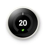 Google Nest Learning Thermostat - 3rd Gen &lpar;2015&rpar; - Programmable Smart Thermostat for Home - Works with Alexa - White