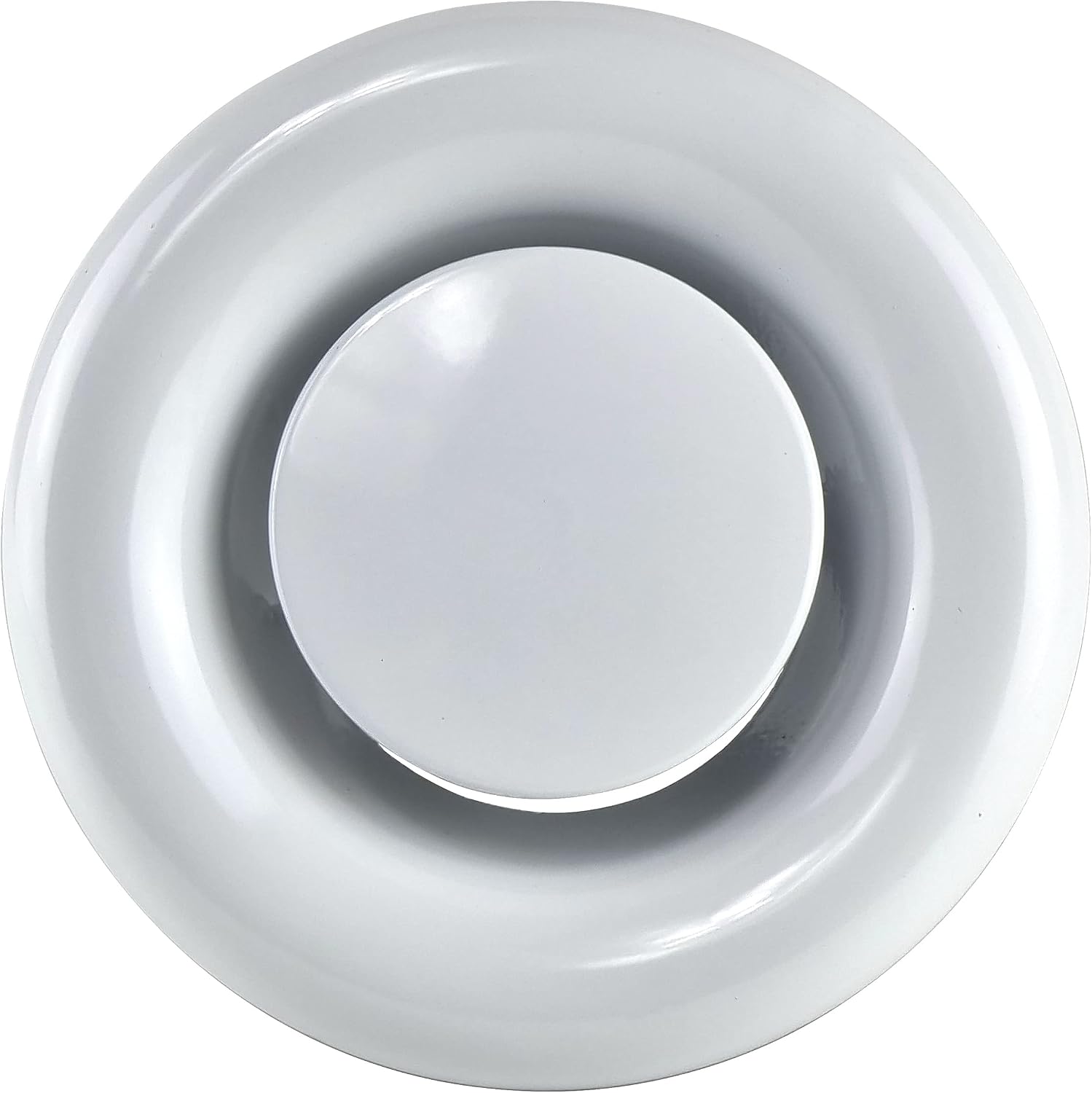 Steinberg14 White 80mm Air Exhaust Valve, 3 inch Extractor Fan Vent Cover, Round Adjustable Air Vent, Bathroom Diffuser - Image 4