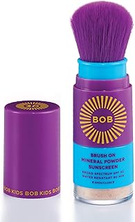 BOB KIDS Brush On Mineral Powder Sunscreen Broad Spectrum, Easy to Apply for Kids and Babies, SPF 30