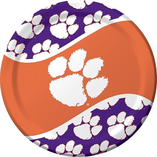 Miniatura 3 de Creative Converting Clemson Tigers - Mantel de plástico para mesa, 54 x 108 pulgadas