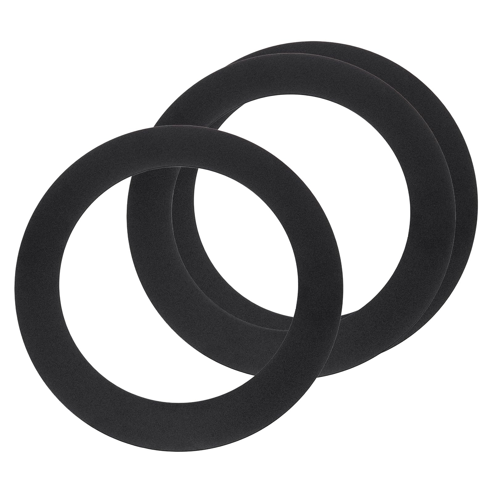 sourcing map Goof Ring for 4" Recessed Light 4.3"ID 6.8"OD Matte Black 3Pcs