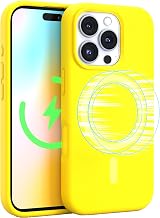 FELONY CASE – Apple iPhone 16 Pro Max Case - MagSafe Phone Case, Liquid Silicone, Vibrant Neon Color with Anti-Scratch Microfiber Lining, Non-Slip Grip & 360° Shockproof Protection (Yellow)
