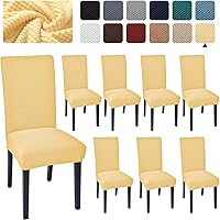 Vista 37 de Juego de 4 fundas para sillas de comedor y cocina, fundas para sillas de comedor, color negro