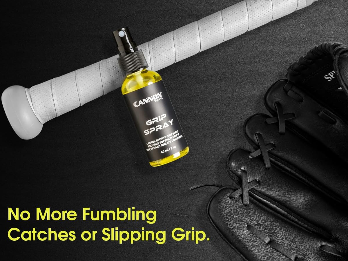 Cannon Sports All-Weather Hand Grip Spray for Athletes - Instant Tack Zero-Slip Hand Control - Boost Traction & Performance in Pickleball, Golf, Tennis, Football & More - 60ml Natural Formula