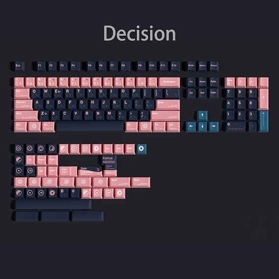 Keycaps - Decision Theme, Cherry Height, 148 Keys, PBT Material