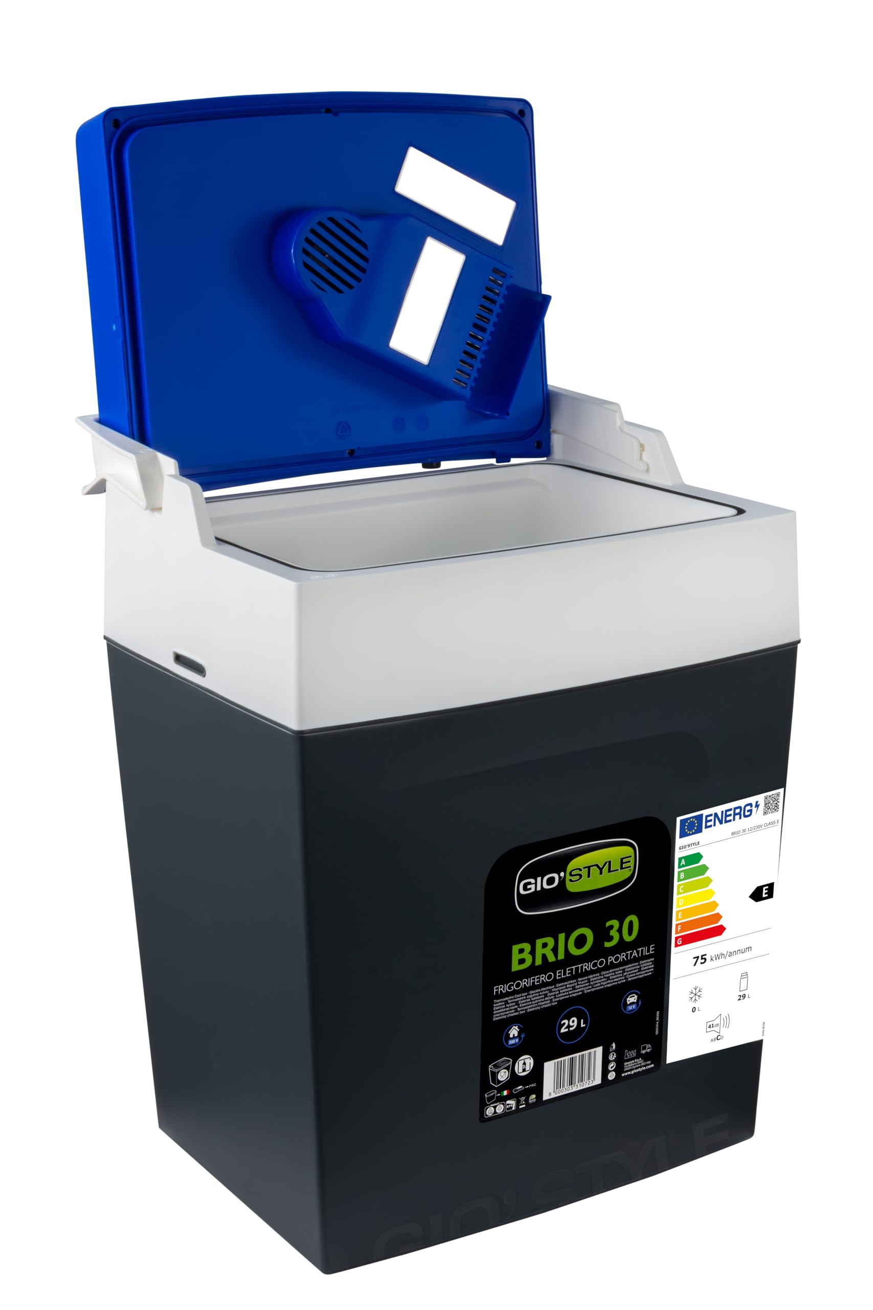 GioStyle Frigo Elettrico Portatile Brio 30 | 29 L | Doppia Alimentazione 230V/12V | Facile da Trasportare