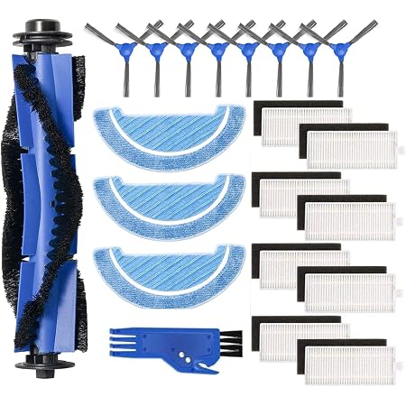 Recambio Accesorios para Cecotec Conga 1090 Robot Aspirador Repuestos  Paquete de 1 Cepillo Principal\u00266 filtros Hepa\u0026 8 cepillos Laterales\u00264  Trapos de fregona : Amazon.es: Hogar y cocina