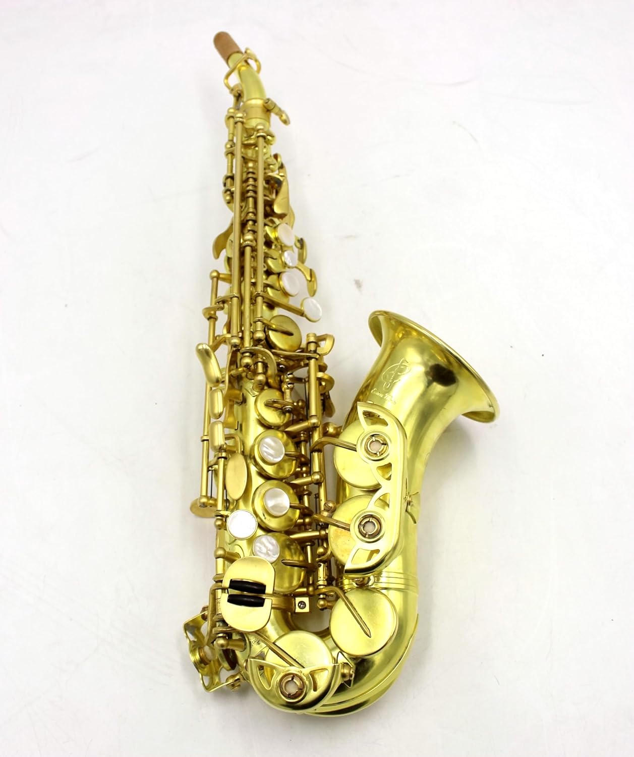 Eastern Music Pro Curved Soprano Saxophone – Unlacquered Brass (Bb Tone, Yanagisawa Style)