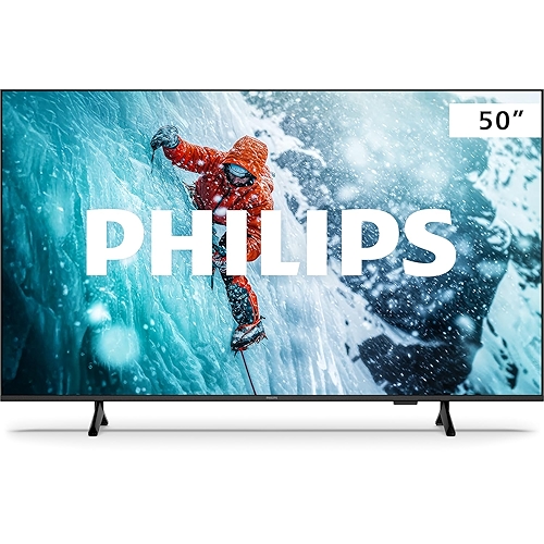 PHILIPS Smart TV, 50" 4K, 50PUG7300, Comando de Voz, Bluetooth, HDR, Dolby Atmos, HDMI, US...