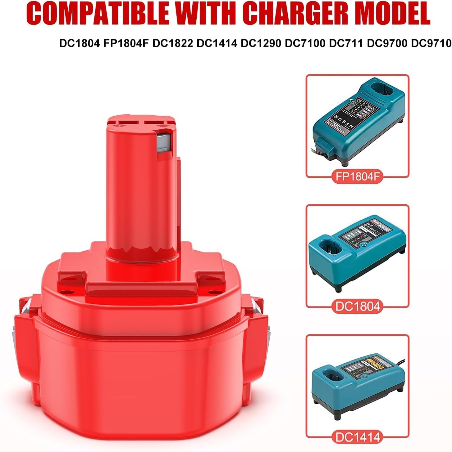 2X 14,4V 5000mAh Remplacement Batterie pour NI-Mh PA14 1420 1422 1433 1434 1435 1435F 193060-0 192600-1 193062-6 193101-2