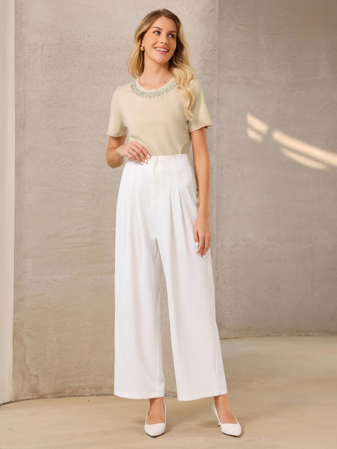 Women's Sparkly Blouse Cocktails Elegant Rhinestone Tops - Image 3