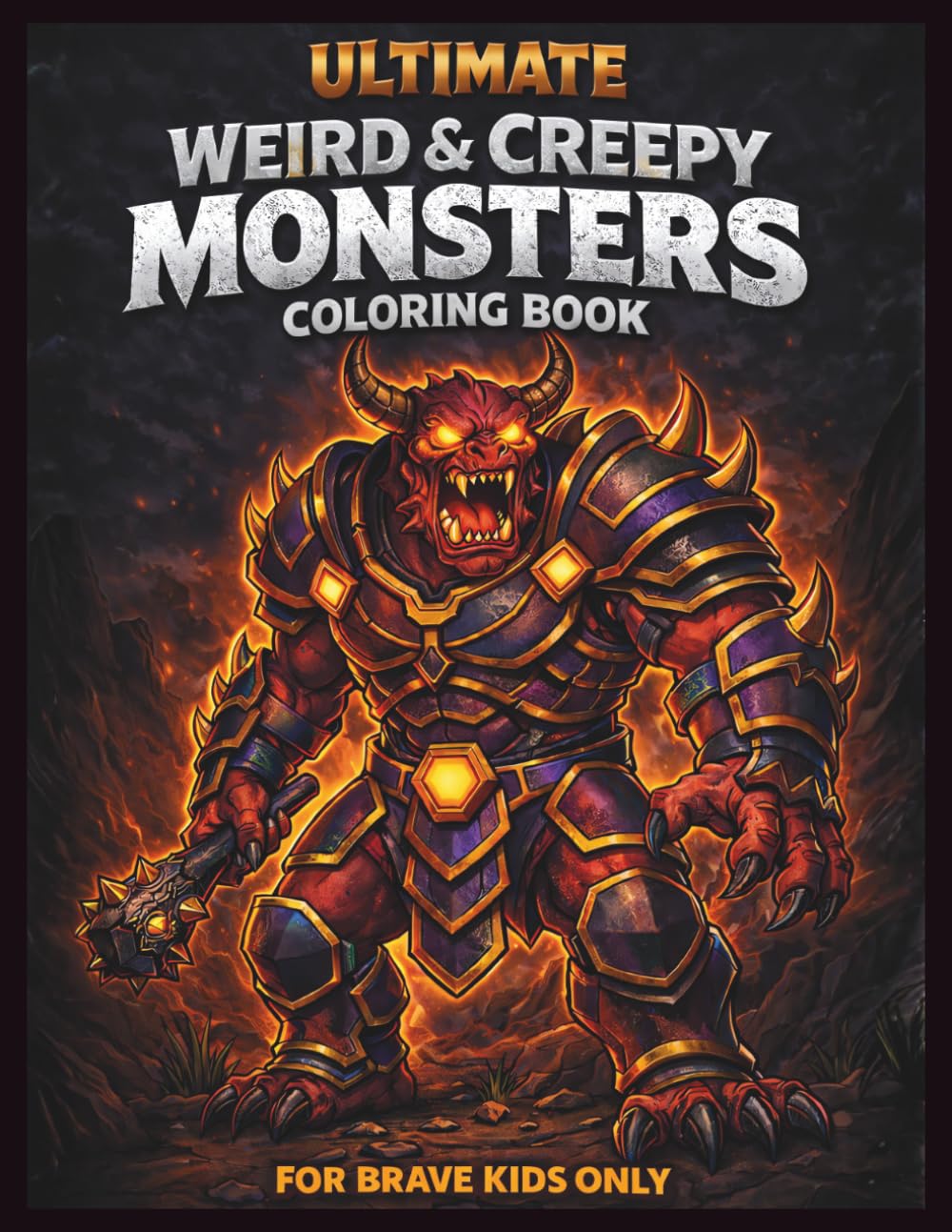 Ultimate Weird & Creepy Monsters Coloring Book: Scary, Cool, and Fun Monster Designs for Brave Kids Ages 8–12 Who Love Creepy Creatures