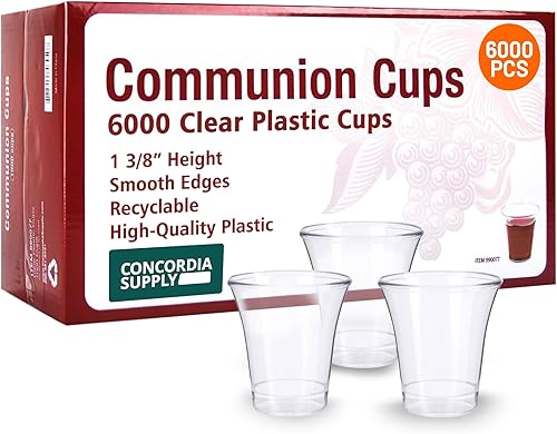 Miniatura 9 de Concordia Supply Vasos de comunión  Premium desechables  Caja de 1000  Se adapta a bandejas estándar de comunión de 1-38 pulgadas