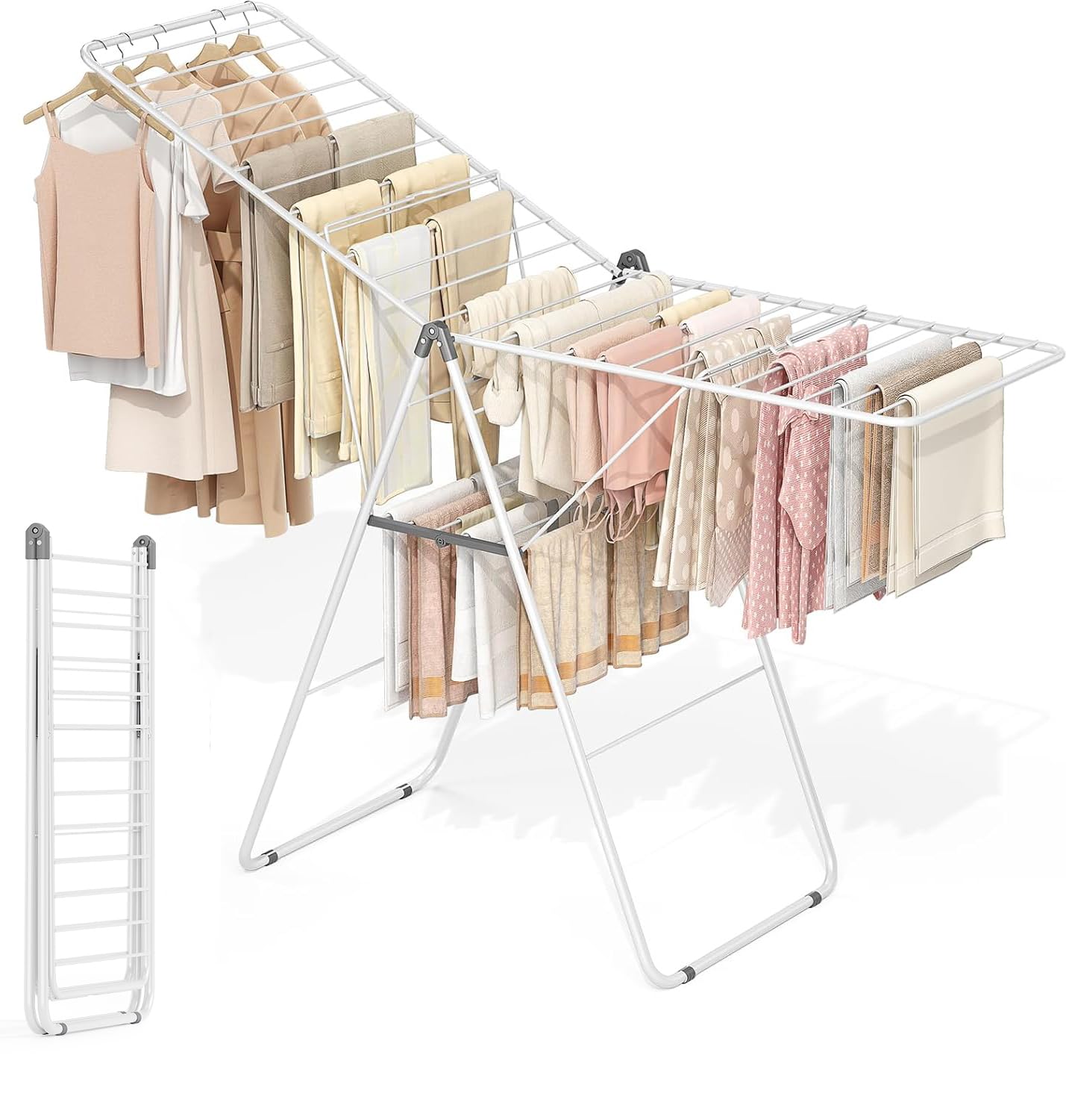 Snapklik.com : Clothes Drying Rack, Foldable Drying Rack Clothing ...