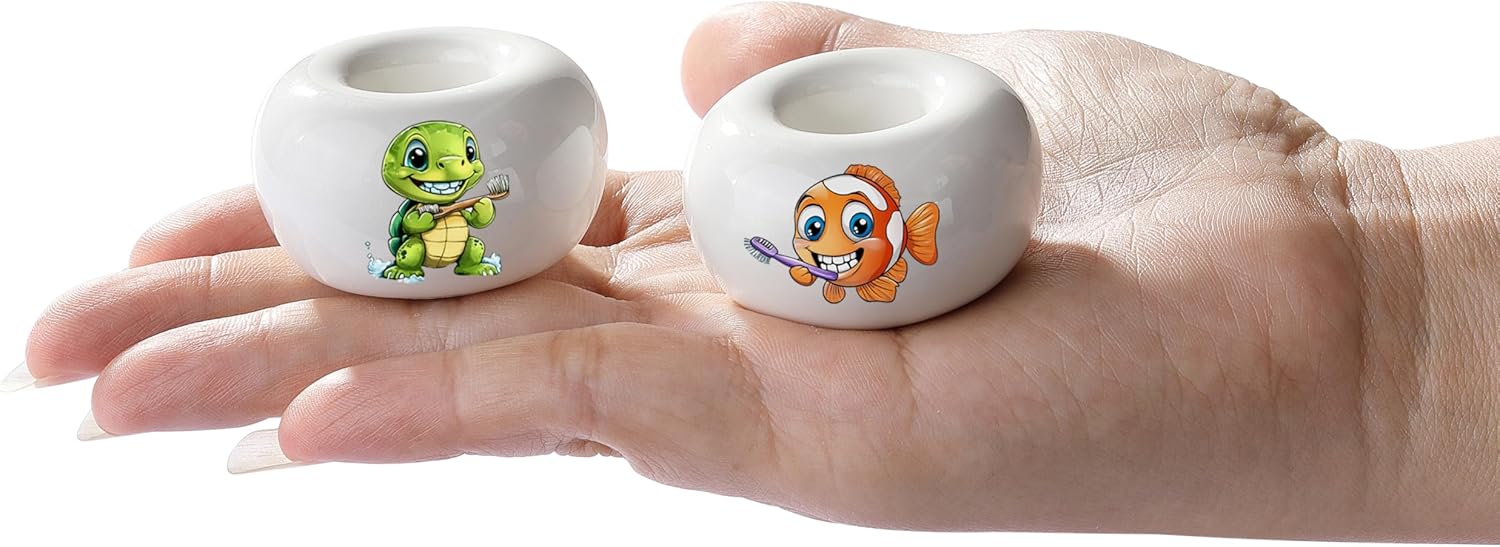 Ceric Toothbrush Holder, Mini Sleek Toothbrush Holder Stand for