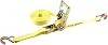 Erickson 01326 Yellow 1 x 25 Medium Duty Ratcheting Tie-Down Strap, 3000 lb Load Capacity