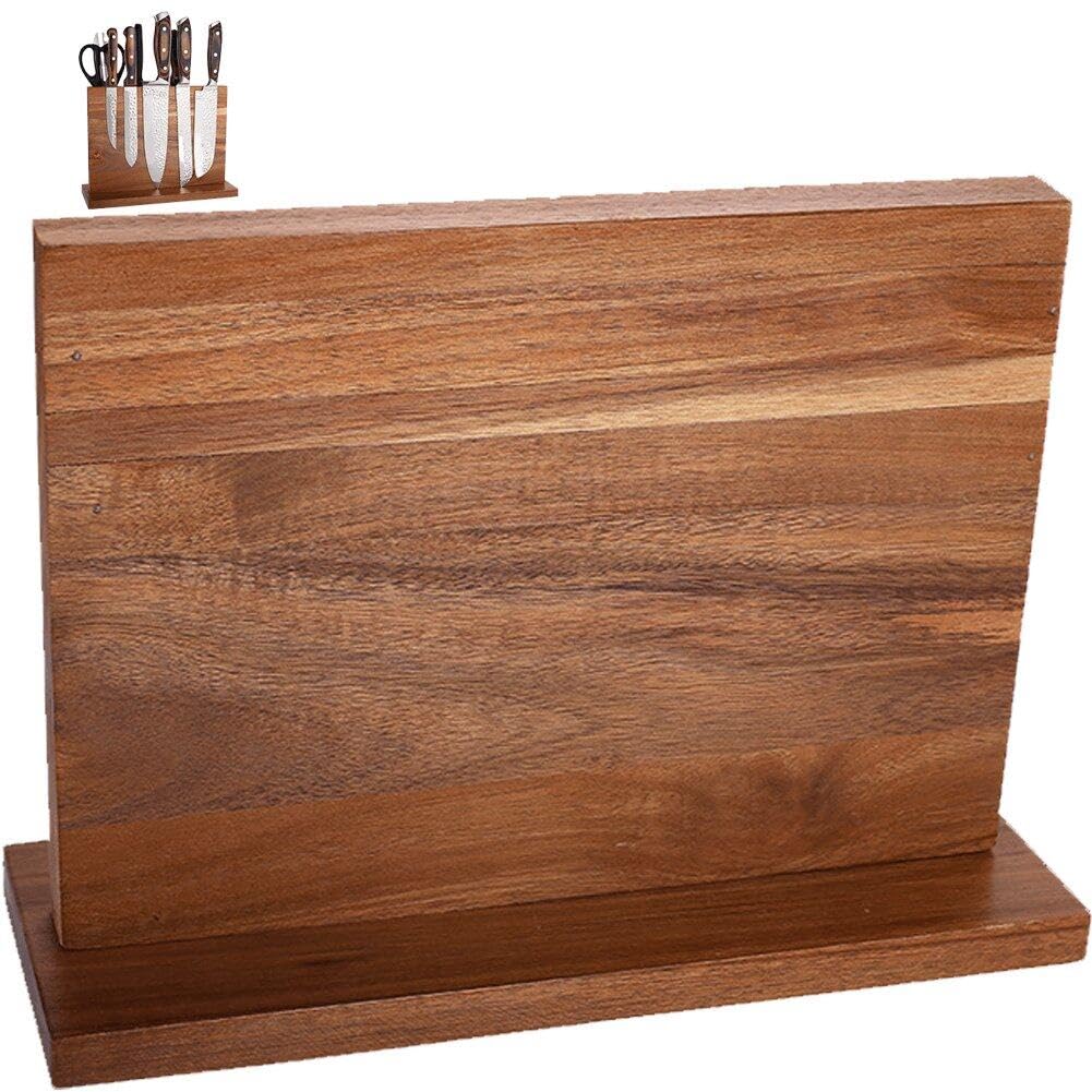 Suministros De Cuchillo De Madera Suministros De Cocina Ratdonómetro De Almacenamiento De Herramientas De Cuchillo Magnético Soporte De Cuchillo De Doble