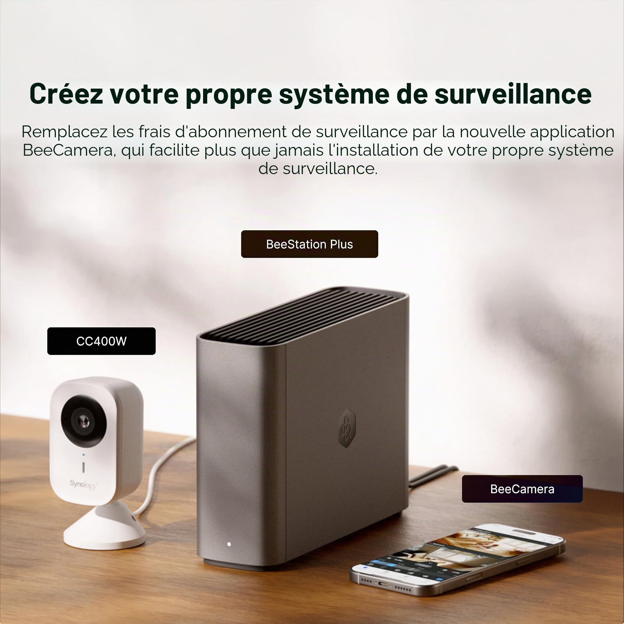 Synology BeeStation Plus BST170-8T Dispositif de Stockage Cloud Personnel 8 to