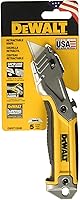 STANLEY Retractable Utility Knife - Rugged Metal Body, Quick Blade Change, Blade Storage for Contractors & Roofers