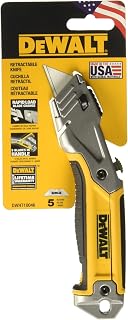 STANLEY Retractable Utility Knife - Rugged Metal Body, Quick Blade Change, Blade Storage for Contractors & Roofers