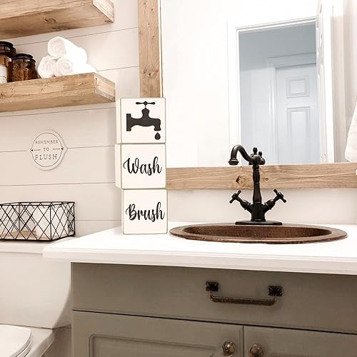 Miniatura 5 de Airrioal Decoración de baño de granja, bloques de baño empotrados