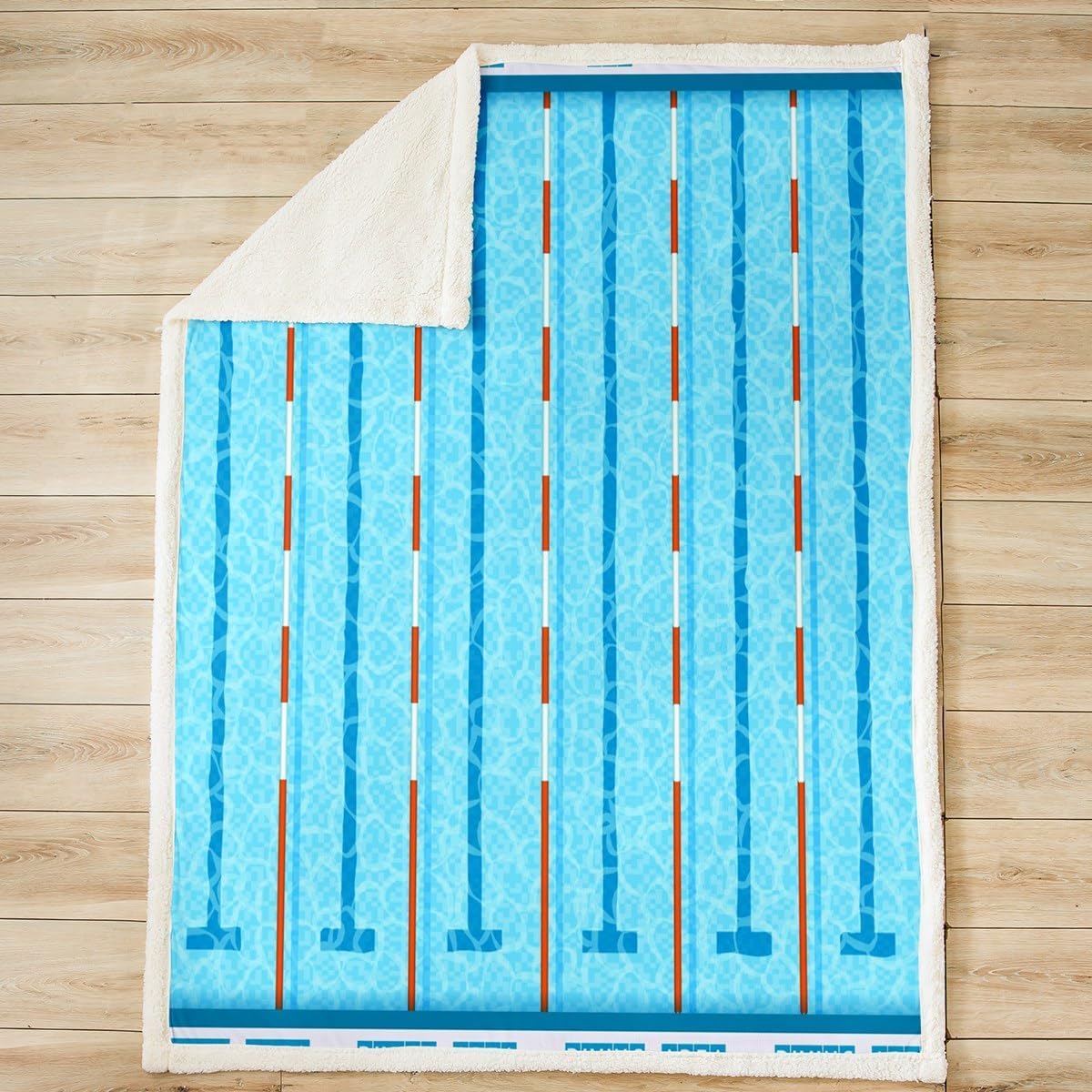 Manta polar temática de natación, tamaño gemelos, juegos deportivos de natación, ropa de cama moderna para adolescentes, piscina azul, decoración del hogar para oficina