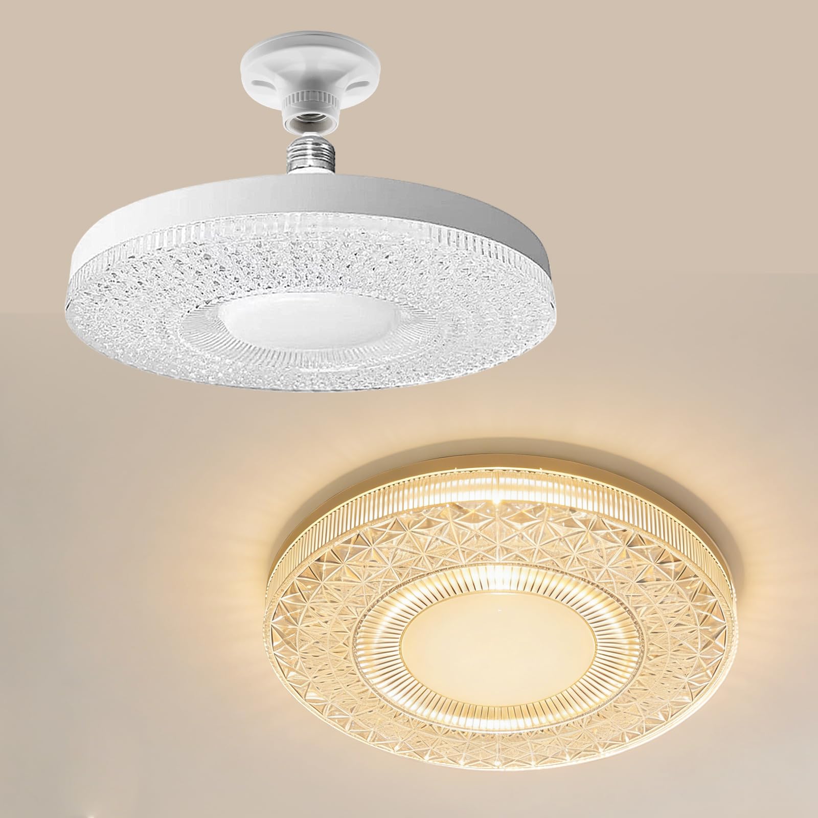 Photo 1 of 2 pack E27 bulb,fflat led light bulb,low profile light bulb,ufo led light,ceiling light bulbs,kitchen light bulbs ceiling,dimmable can light bulbs,indoor flood light,bulbs,bedroom,livingroom,bathroom