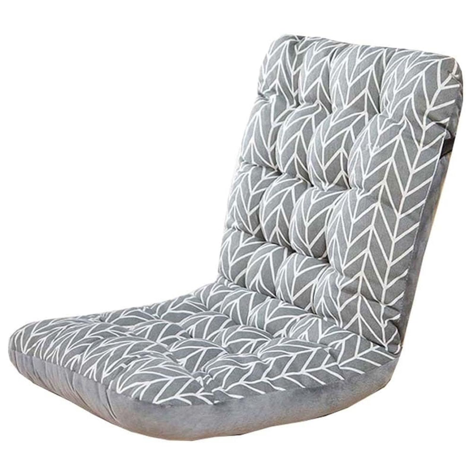 N/A High Back Chair Cushions Set of 1/2/4/6, with Ties Thickened One-Piece Outdoor Indoor Furniture Chair Seat Cushion,L,33x42x45cm1pcs