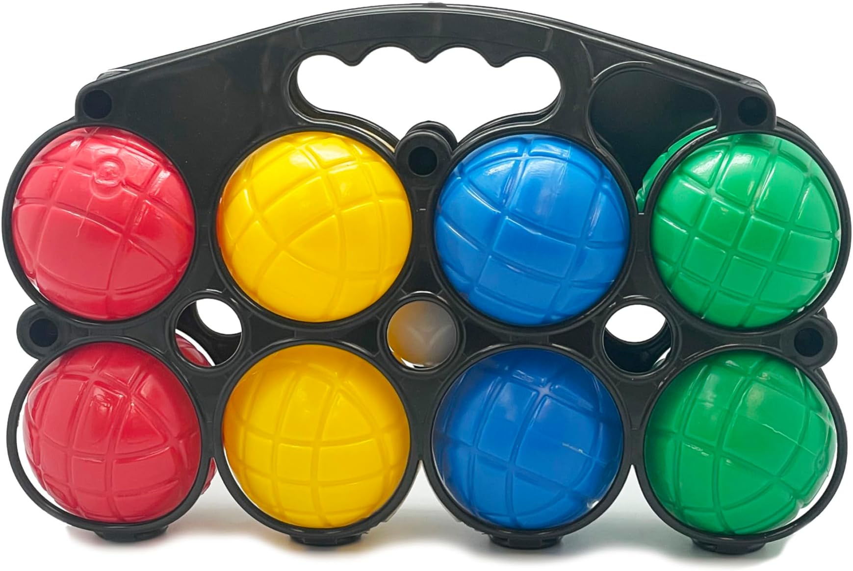 Funstuff 4 Player Bocce Ball Set with Carry Case - Outdoor Party Beach Game