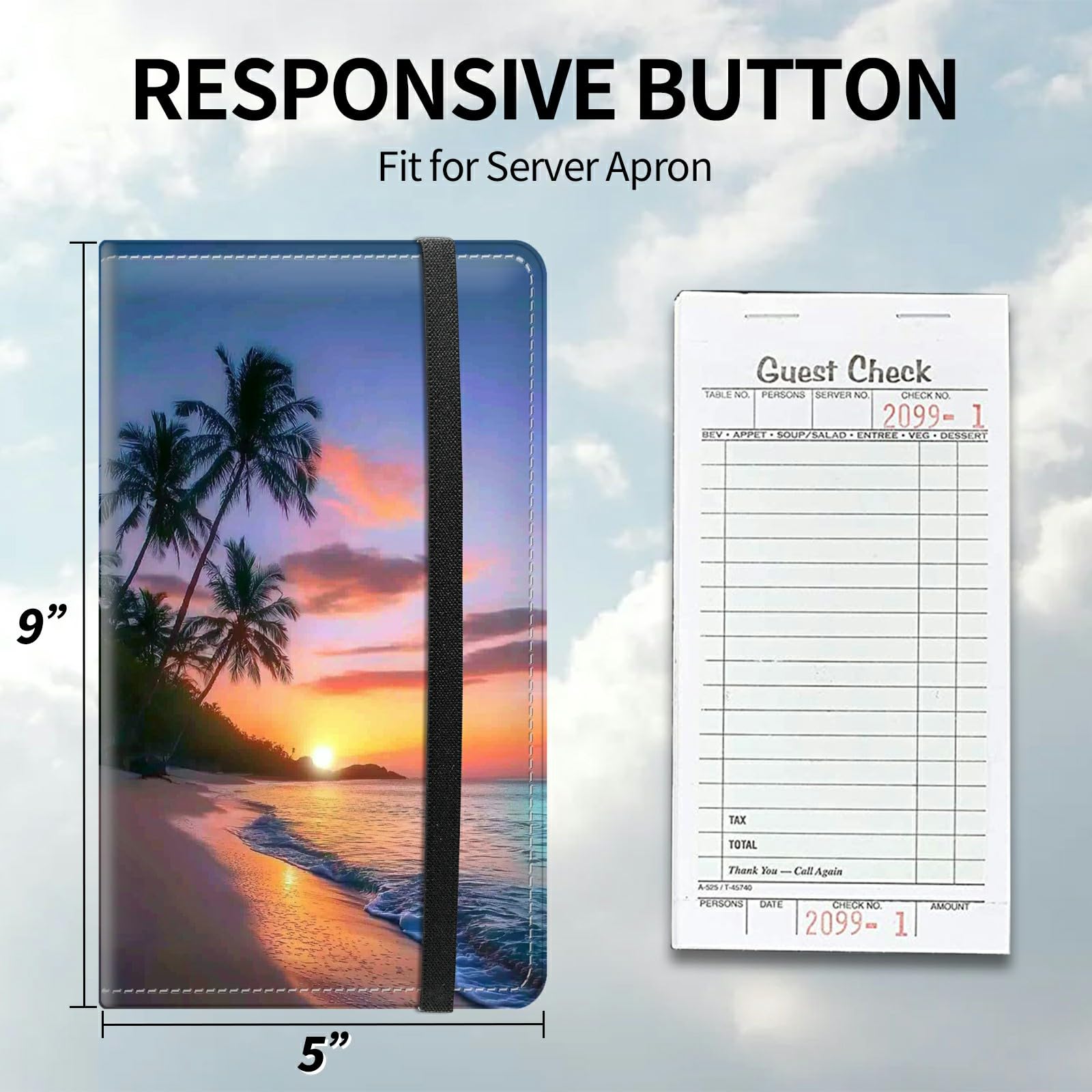 Waiter Book Server Wallet-9 x 5