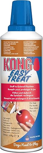 KONG Easy Treat Aperitivo en pasta para perro 8 onzas, Peanut Butter