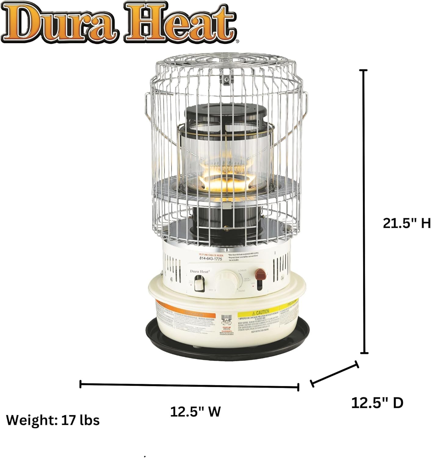 Dura Heat DH1051 Kerosene Heater controls