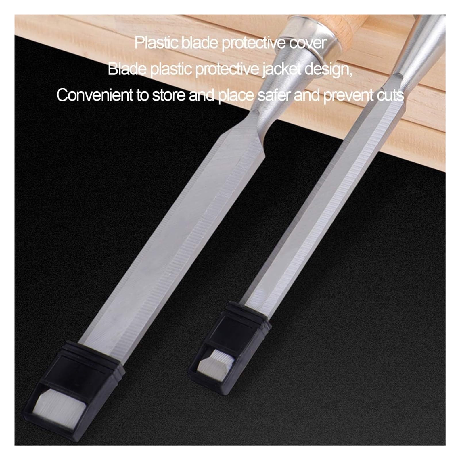 Scalpelli per Legno Scalpelli per Legno CR V Scalpelli per Legno Professionali per falegnameria, scalpelli per Legno con Bordo smussato affilato, Set da 6 Pezzi per
