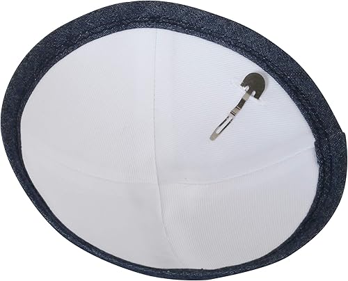 Miniatura 2 de Sombrero kipá de lino para hombres y niños, hermoso, transpirable, cómodo, suave, Yamaka Kippa - para celebrar,