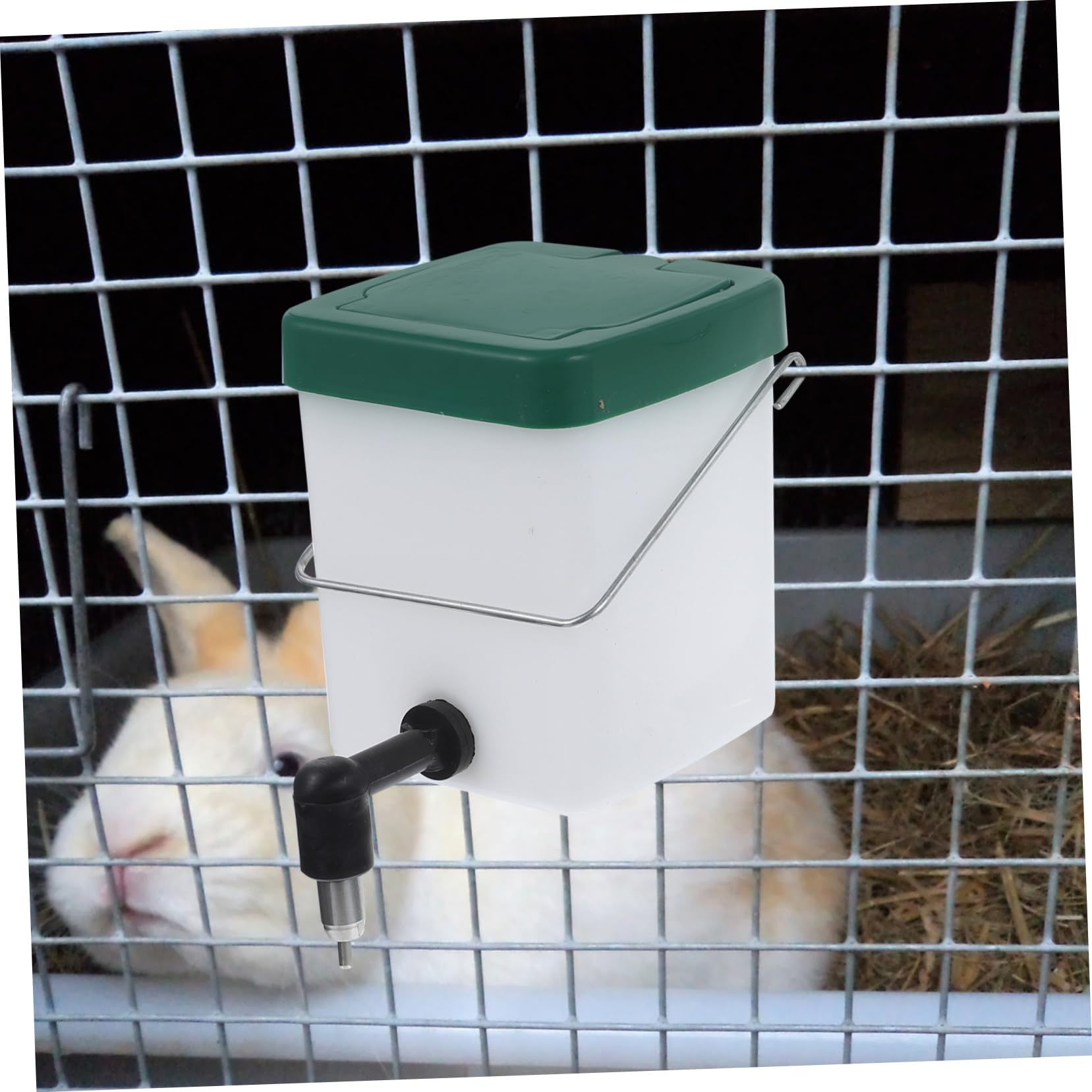 Happyyami 2Pcs Water Bottle for Rabbits Automatic Bunny Water Dispenser Leak Design Easy to Clean for Rabbit Cages