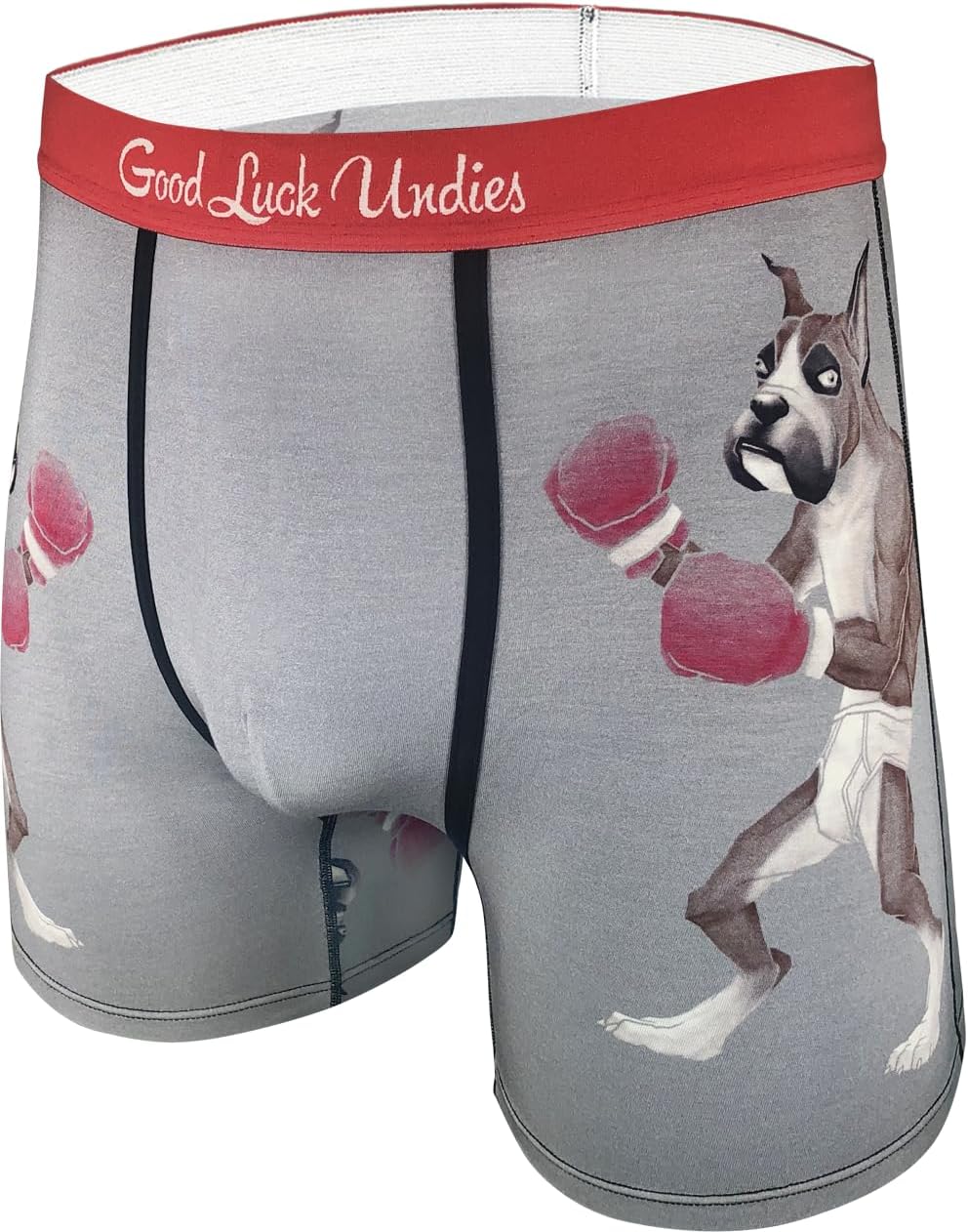 Good Luck Undies Men's Cats & Dogs Boxer Brief Underwear