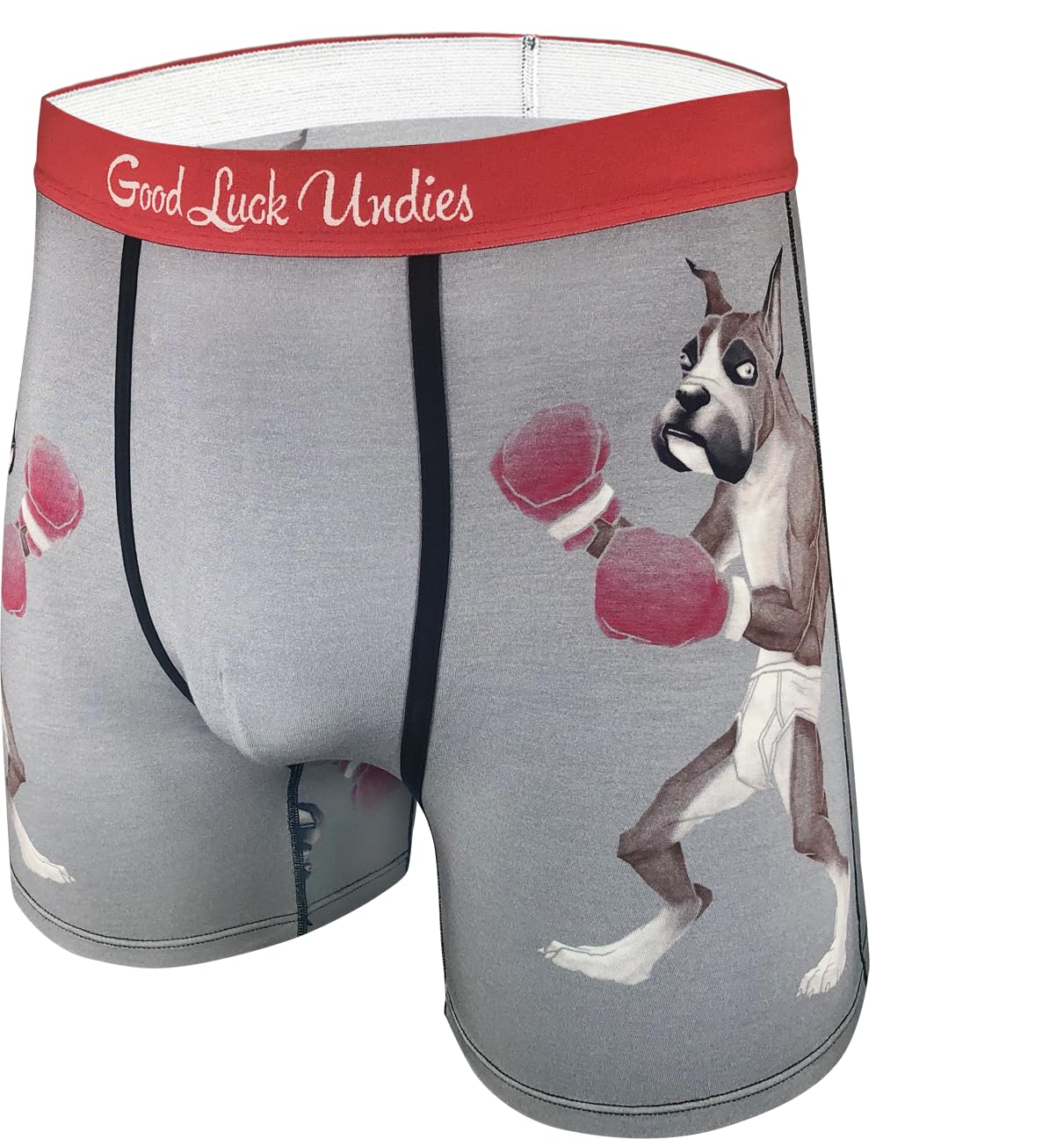 Good Luck Undies Men's Cats & Dogs Boxer Brief Underwear
