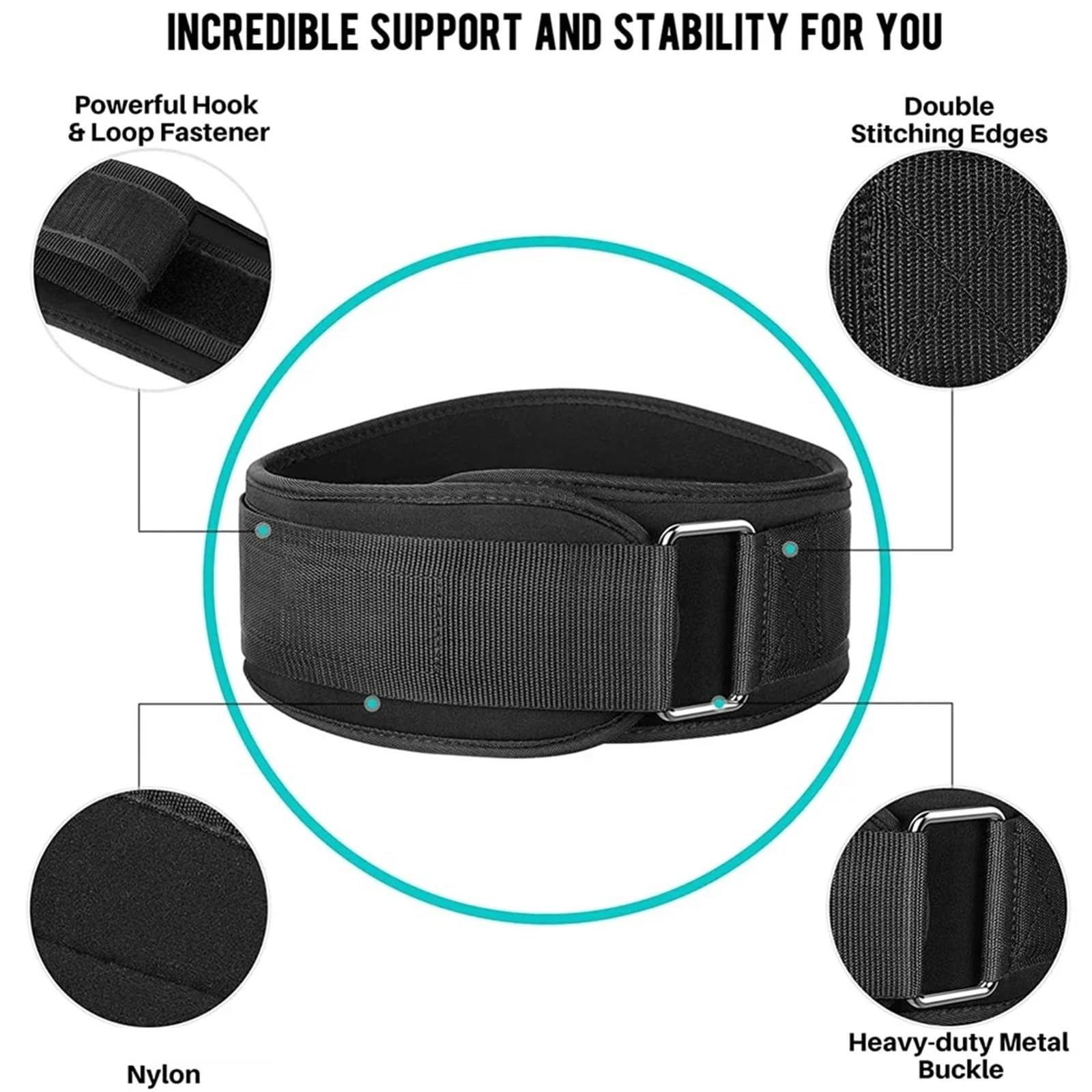 1 pz Cintura for sollevamento pesi fitness for uomo e donna Cinture da palestra for Powerlifting Allenamento della forza Squat o stacco terra