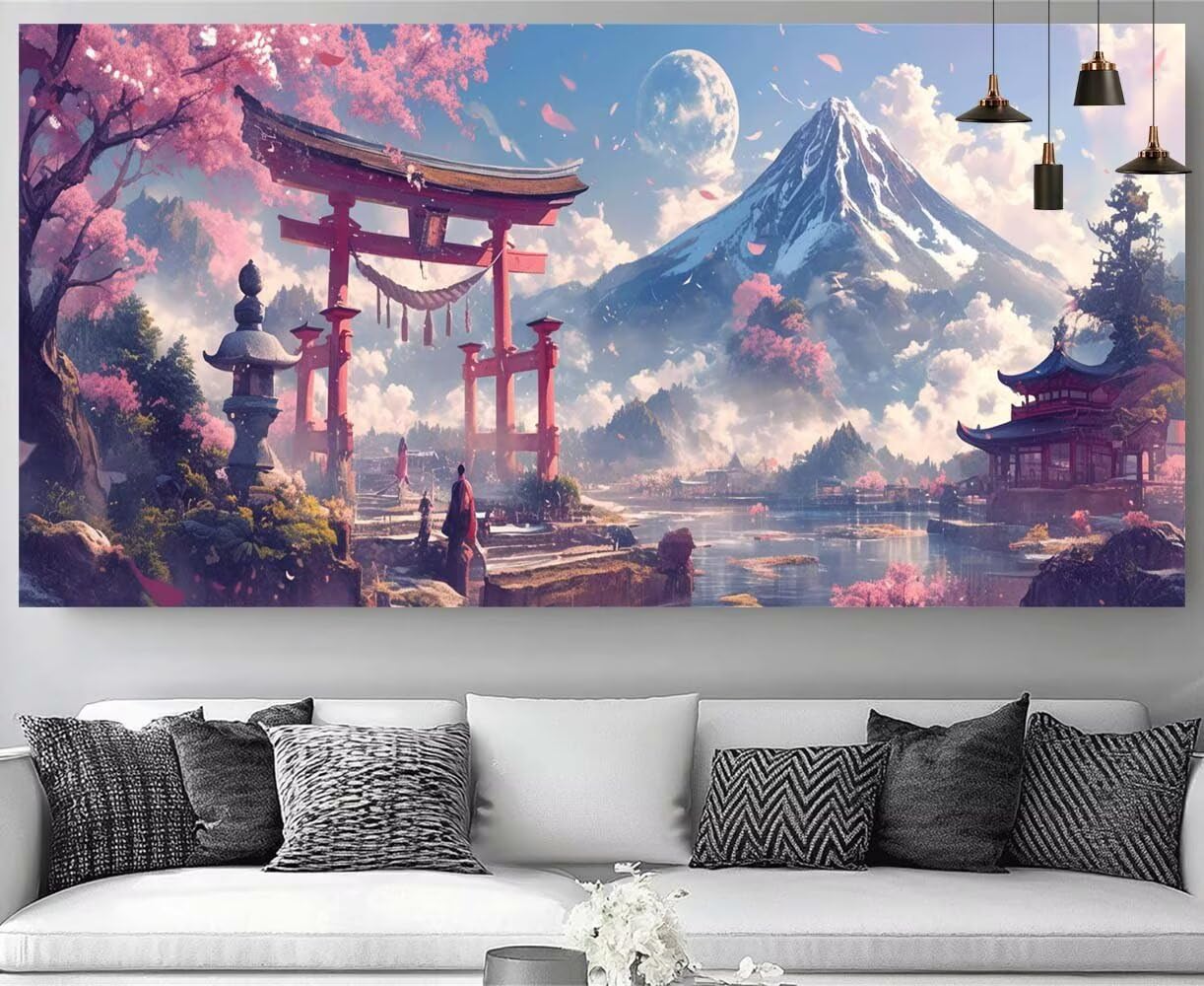 Kit complet de broderie diamant 5D montagne 60x180cm - 8
