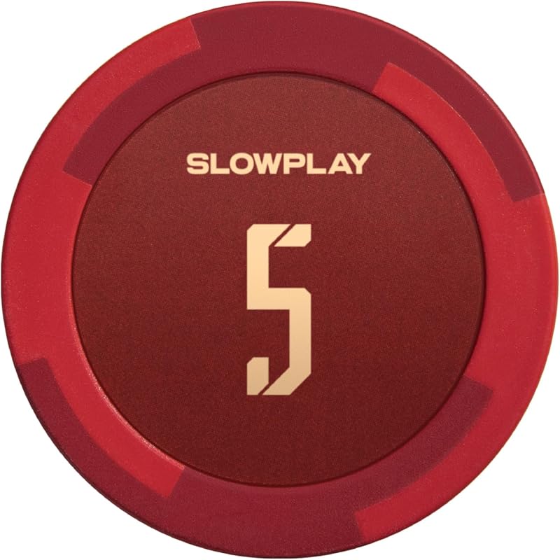 SLOWPLAY Godel Fiches da Poker in Argilla | 50 Pezzi di Fiches da Poker Texas Holdem, 14g Fiches da Poker [con Valore] | Squisita fattura e Design (5)