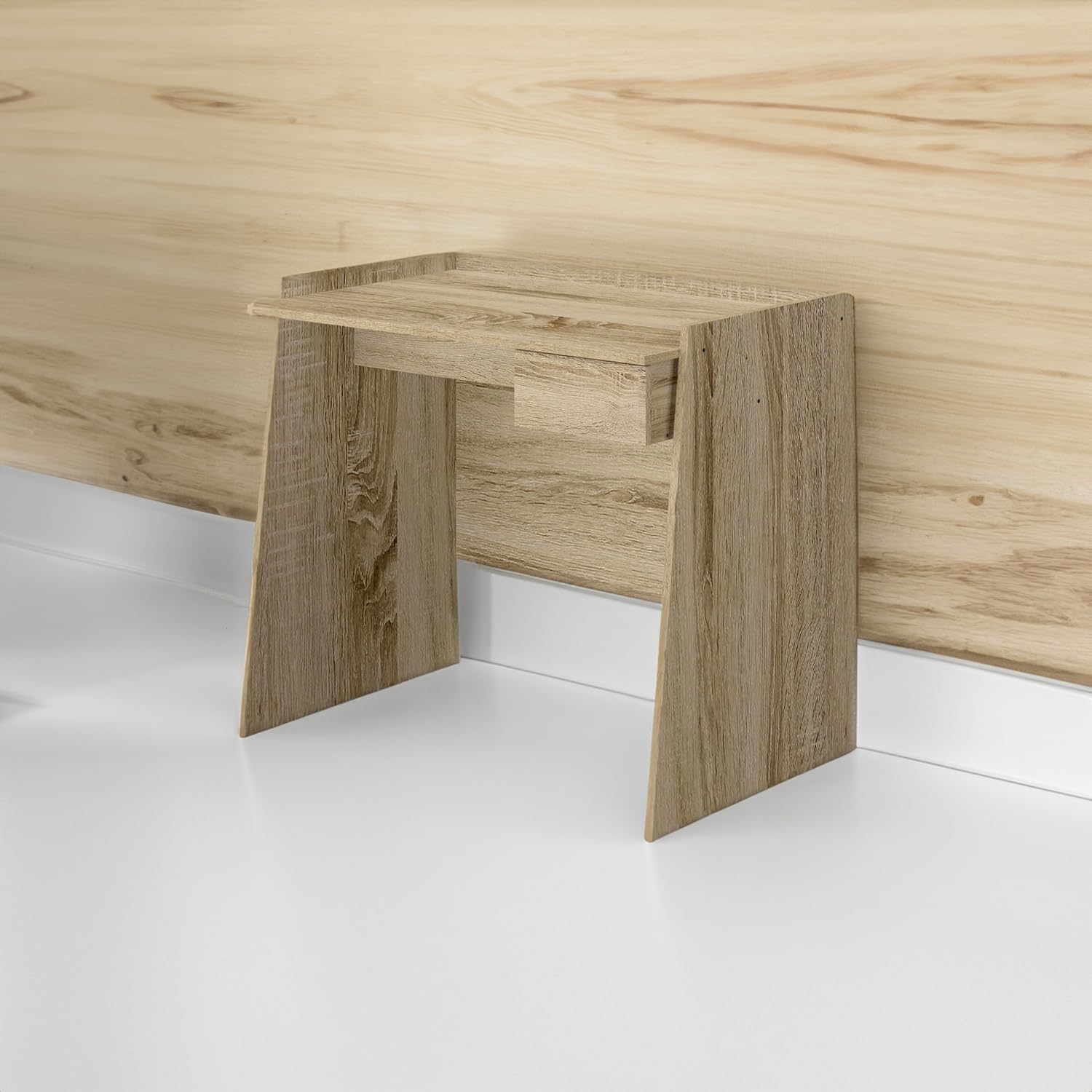 Avilia Scrivania con Cassetto in Legno Rovere - Scrivania Ufficio Multifunzione 90x60x80 cm, Salvaspazio e Facile da Montare, Ideale per Studio e Hobby