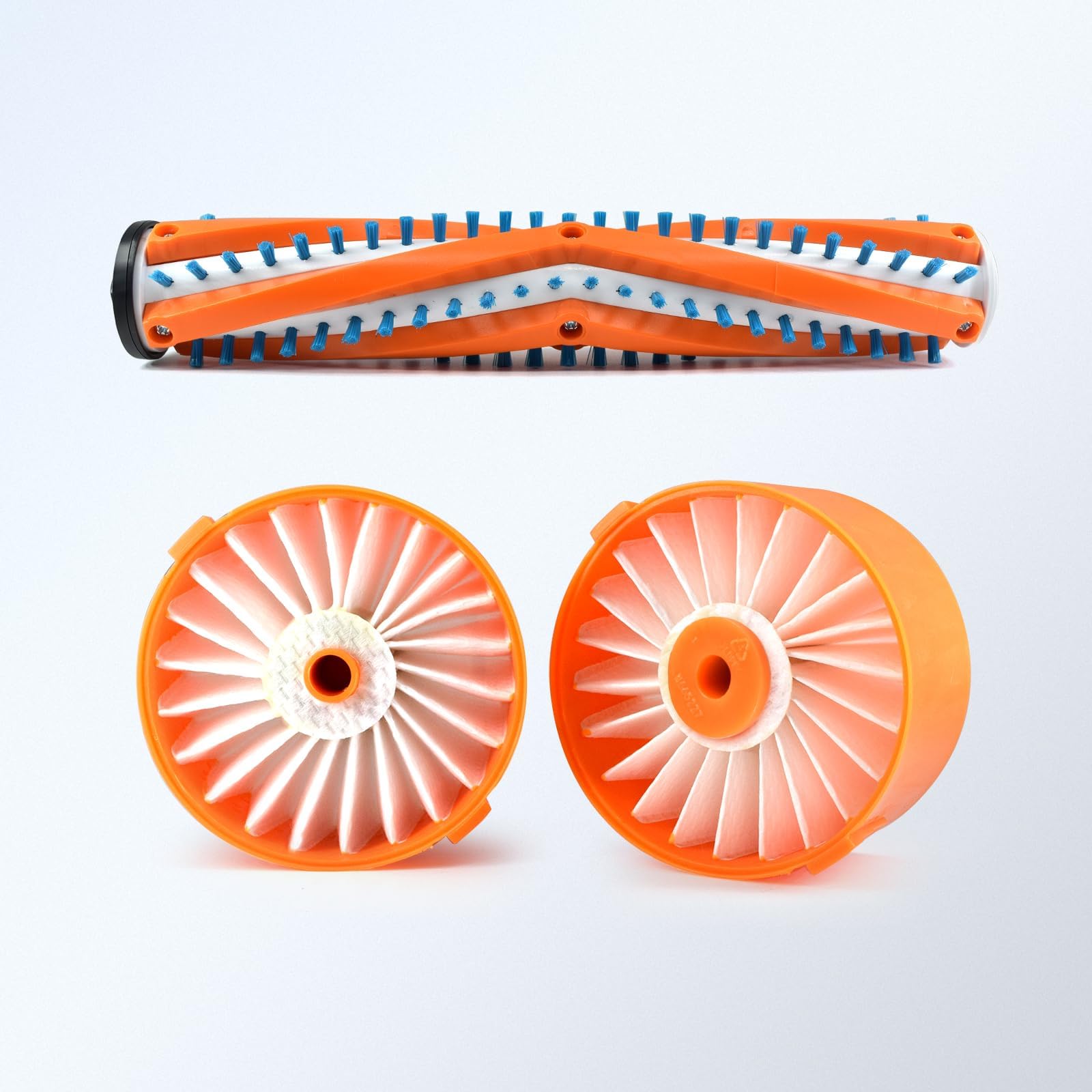 1*Main Roller Brush 2*Filter Compatible with Black+Decker BSV2020G BSV2020P Wireless Vacuum Cleaner, Replacement Floor Cleaning Accessories Set (Orange)