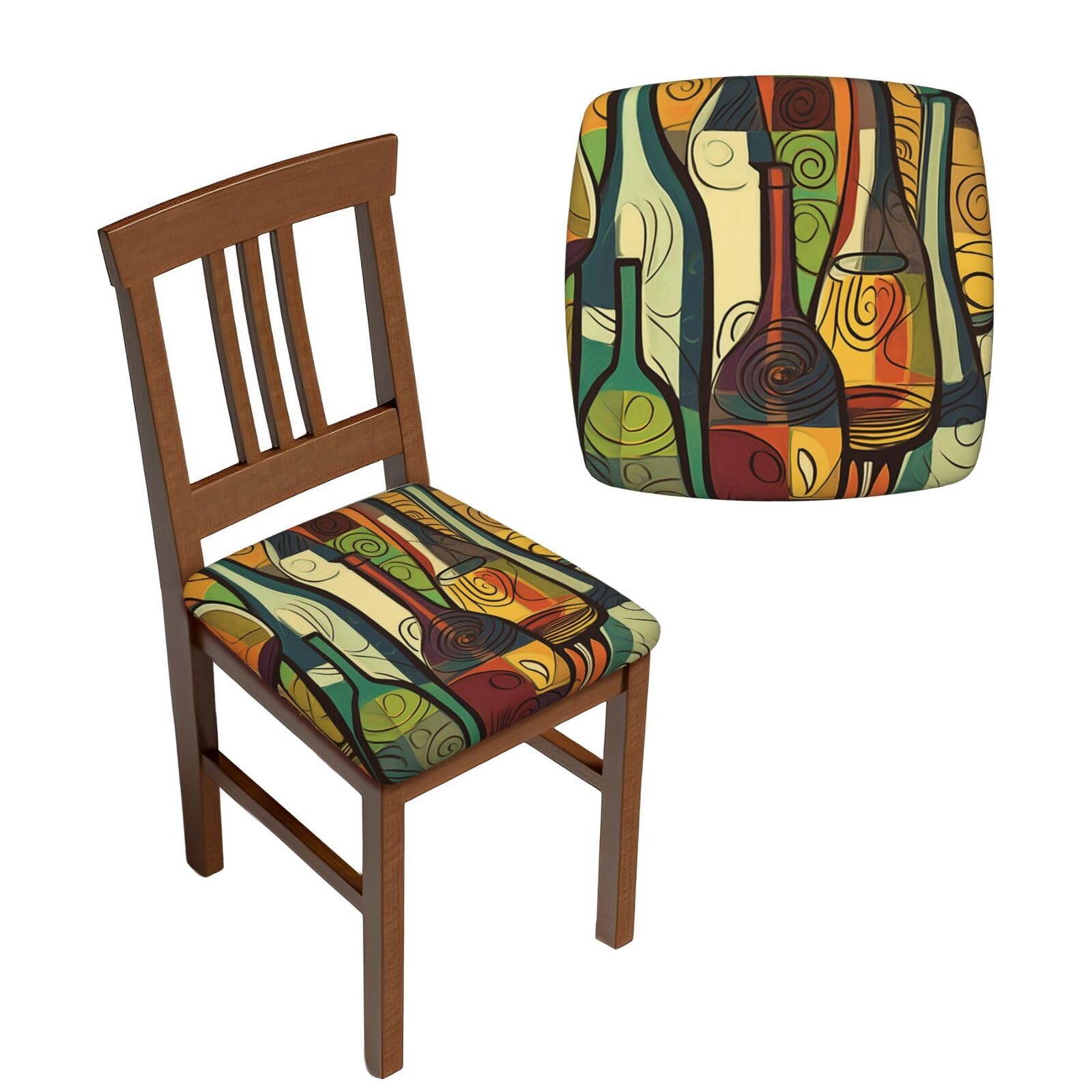 Housse de chaise extensible lot de 6 pour rénover des sièges usés de salle à manger