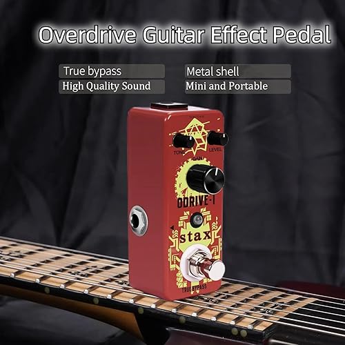 Vista 82 de Stax Pedales de efectos de compresor. Sonido clásico de compresión óptica. Ataque suave y atenuación. Conservando el transitorio de la señal Línea