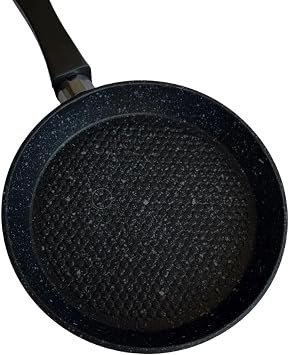 Busstier Mini Granite Sauce Pan, Far Eastern Omelette and Sauce Preparation Pan, Stylish Baking Pan (Oval) with Non-stick and Durable Surface