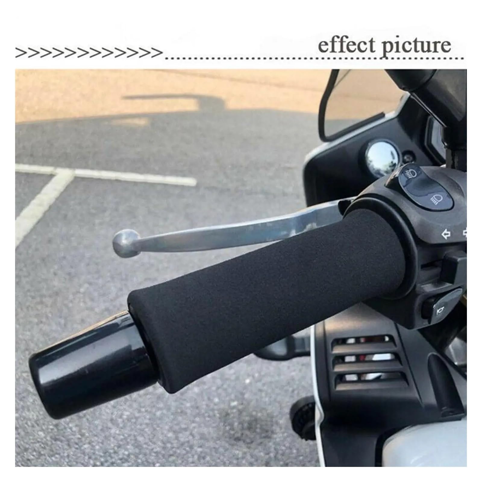 Motorcycle Bicycle Handlebar Grips Motorcycle Non-Slip Anti Vibration Soft Foam Handlebar Grip Cover Grip Puppies - Foto 6